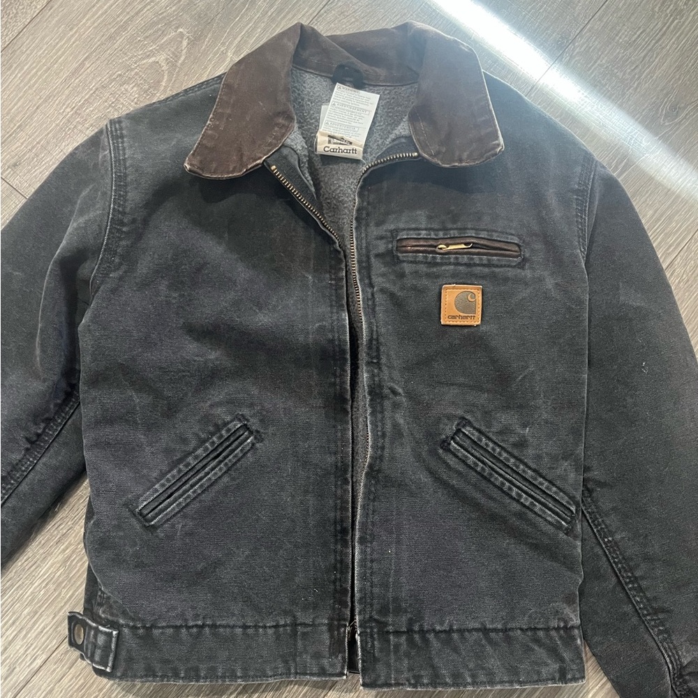 Carhartt Kids Black Vintage Coat size Large
